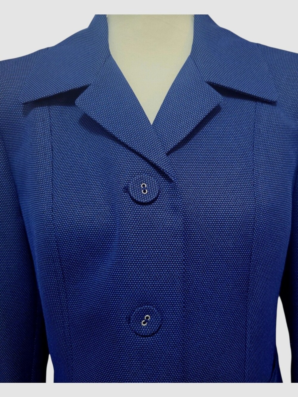Evan-Picone Women's Navy Blue Skirt Suit Set Size 10 Career Church Business EUC - Picture 5 of 8
